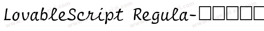 LovableScript Regula字体转换